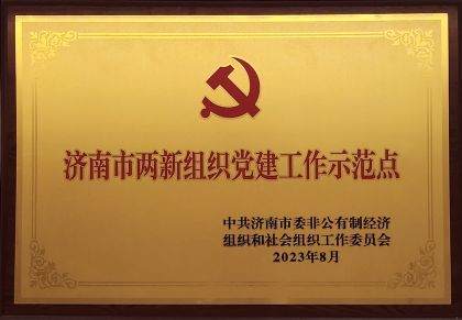 喜报｜6686体育官网首页获评济南市两新组织党建示范点